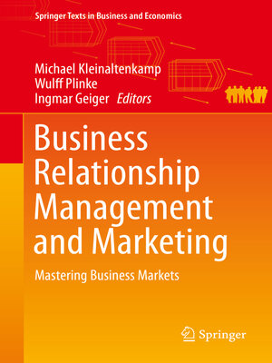 cover image of Business Relationship Management and Marketing